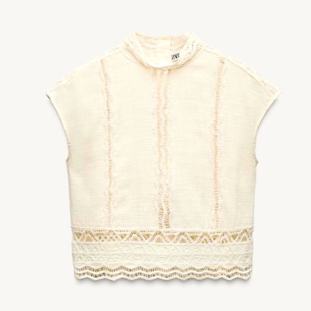 Zara ZW crochet top